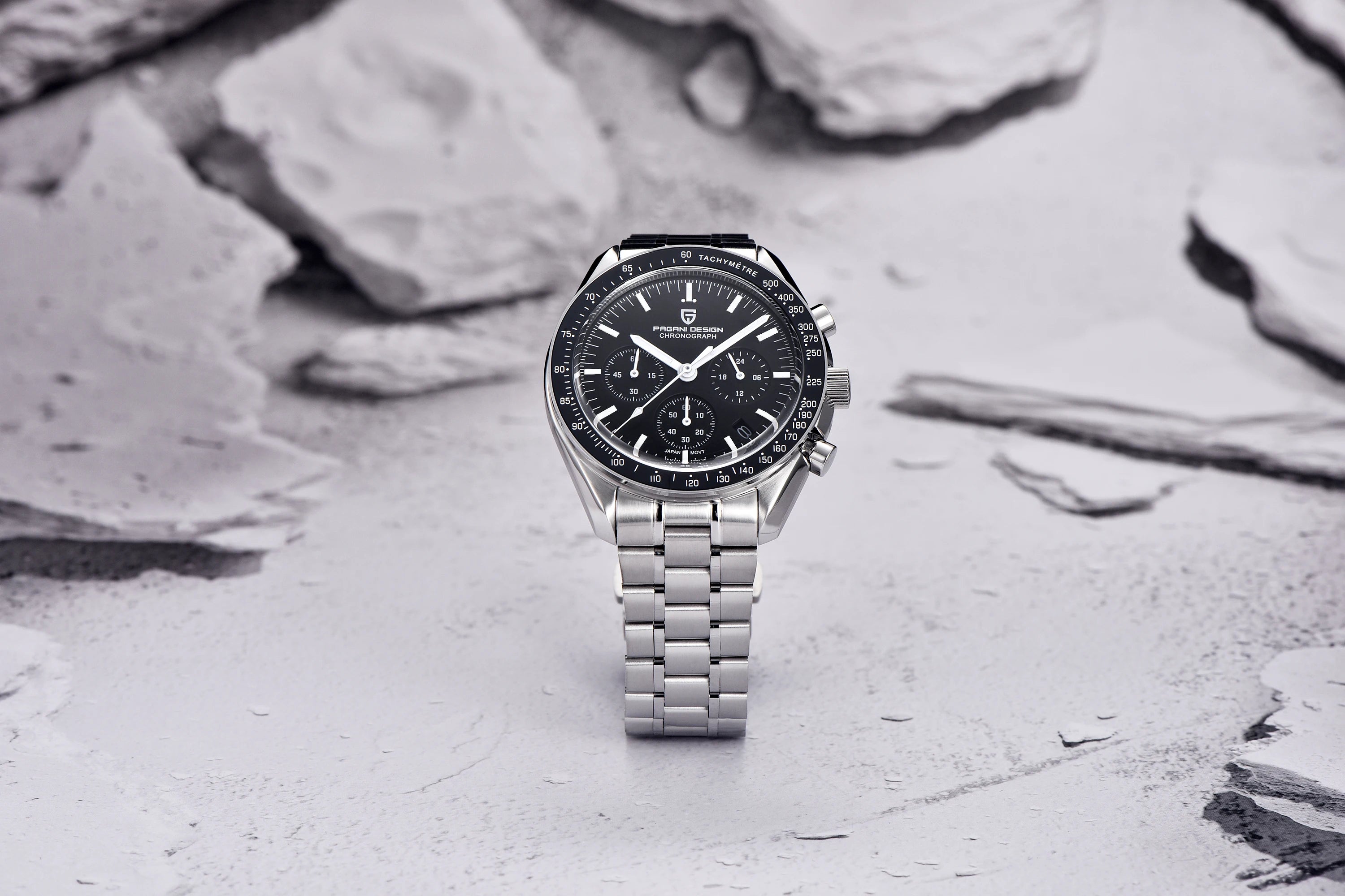 PAGANI DESIGN  New V5 PD1701 Men's Watches Luxury Quartz Watch Men Sport Speed Chronograph AR Sapphire glass 100M Waterproof