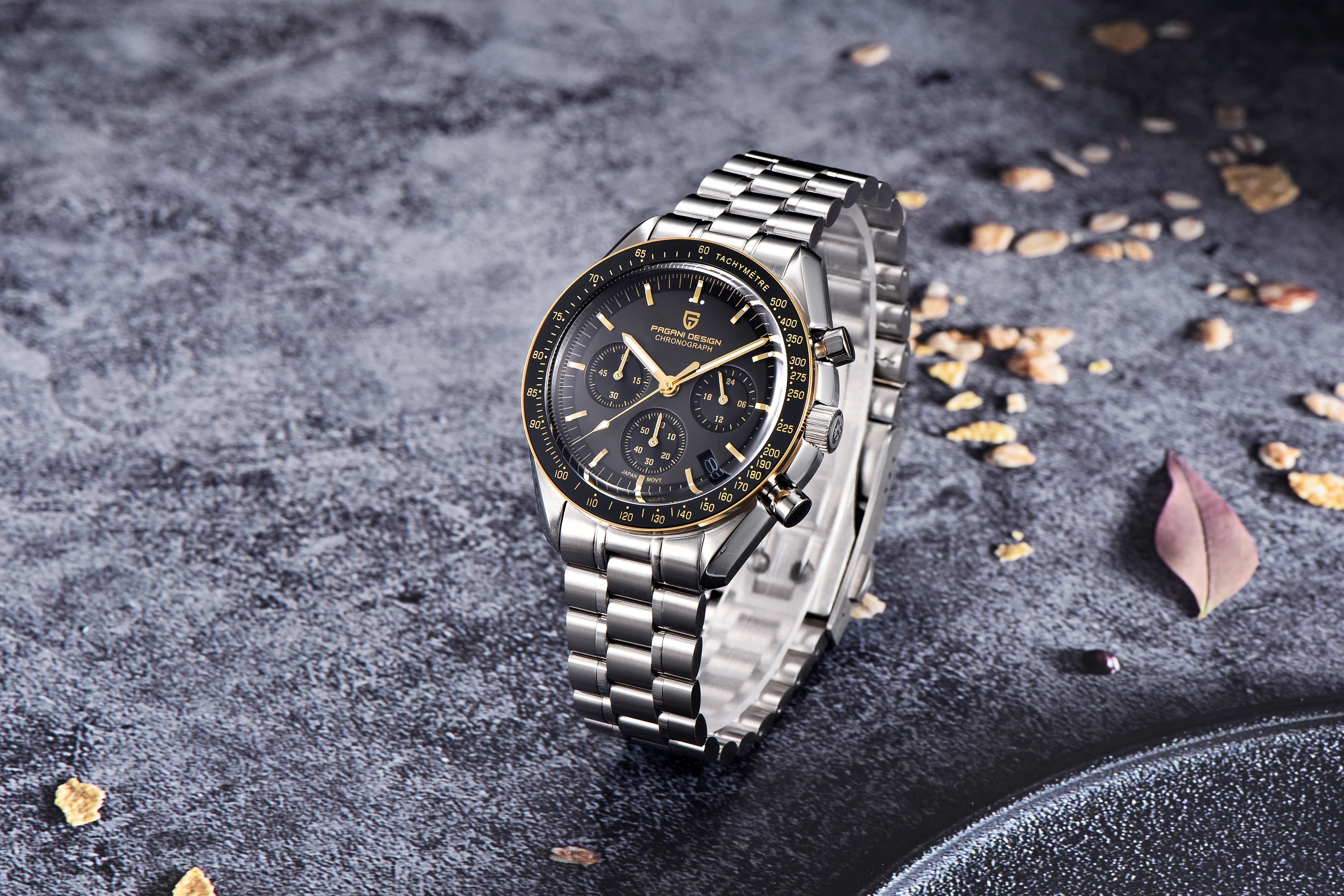 PAGANI DESIGN  New V5 PD1701 Men's Watches Luxury Quartz Watch Men Sport Speed Chronograph AR Sapphire glass 100M Waterproof