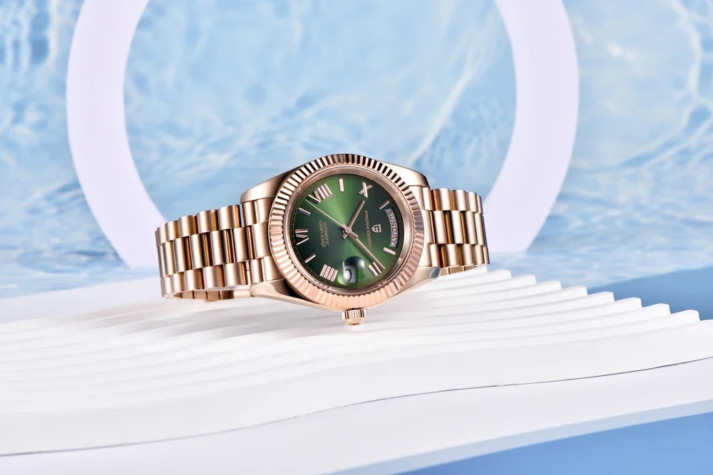 2025 New PAGANI DESIGN DD36 Mens Mechanical Watches Gold Luxury Automatic Watch For Men AR Sapphire Mirror Waterproof Gift Clock