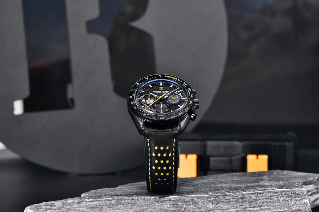2025 New PAGANI DESIGN V2 Dark Moon Men's Watches Top Luxury Quartz Watch For Men Chronograph AR Sapphire Mirror Waterproof Gift