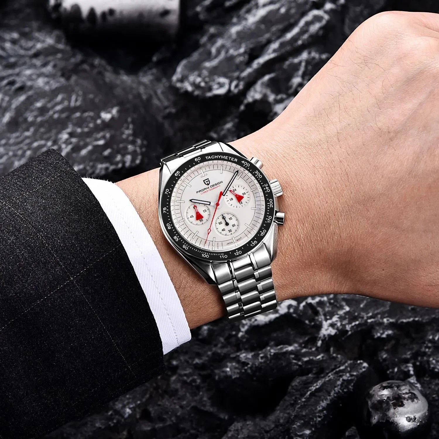2025 New PAGANI DESIGN V5 Moon Men's Watches Top Luxury Quartz Watch For Men Chronograph Waterproof Sport Stainless Steel Clock