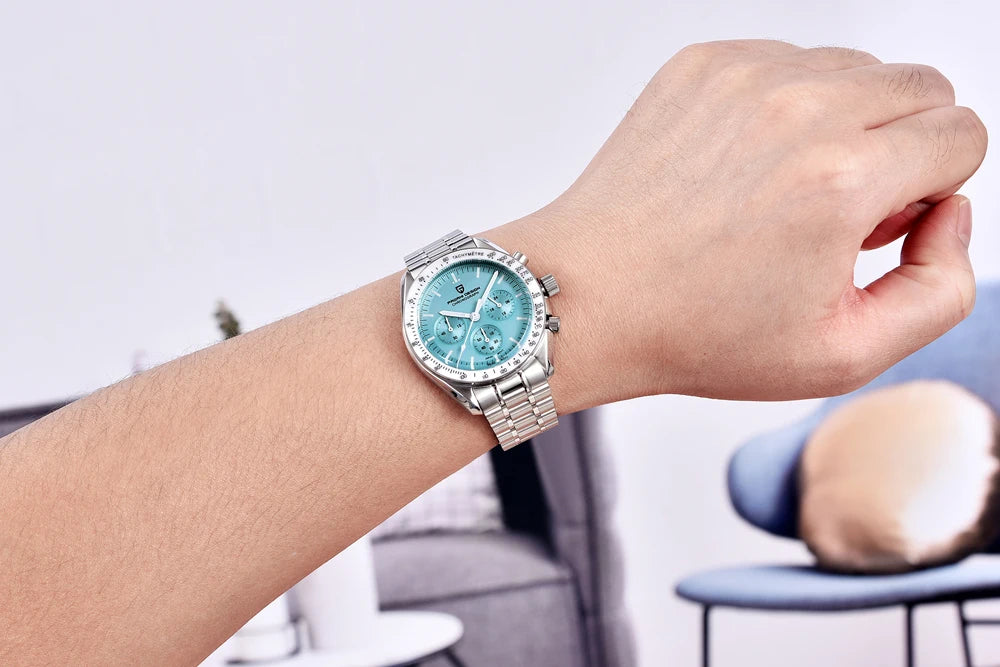 2025 New PAGANI DESIGN 1701 V5 Men's Watches Luxury Quartz Watch Men Sports Speed Chronograph AR Sapphire glass 100M Waterproof