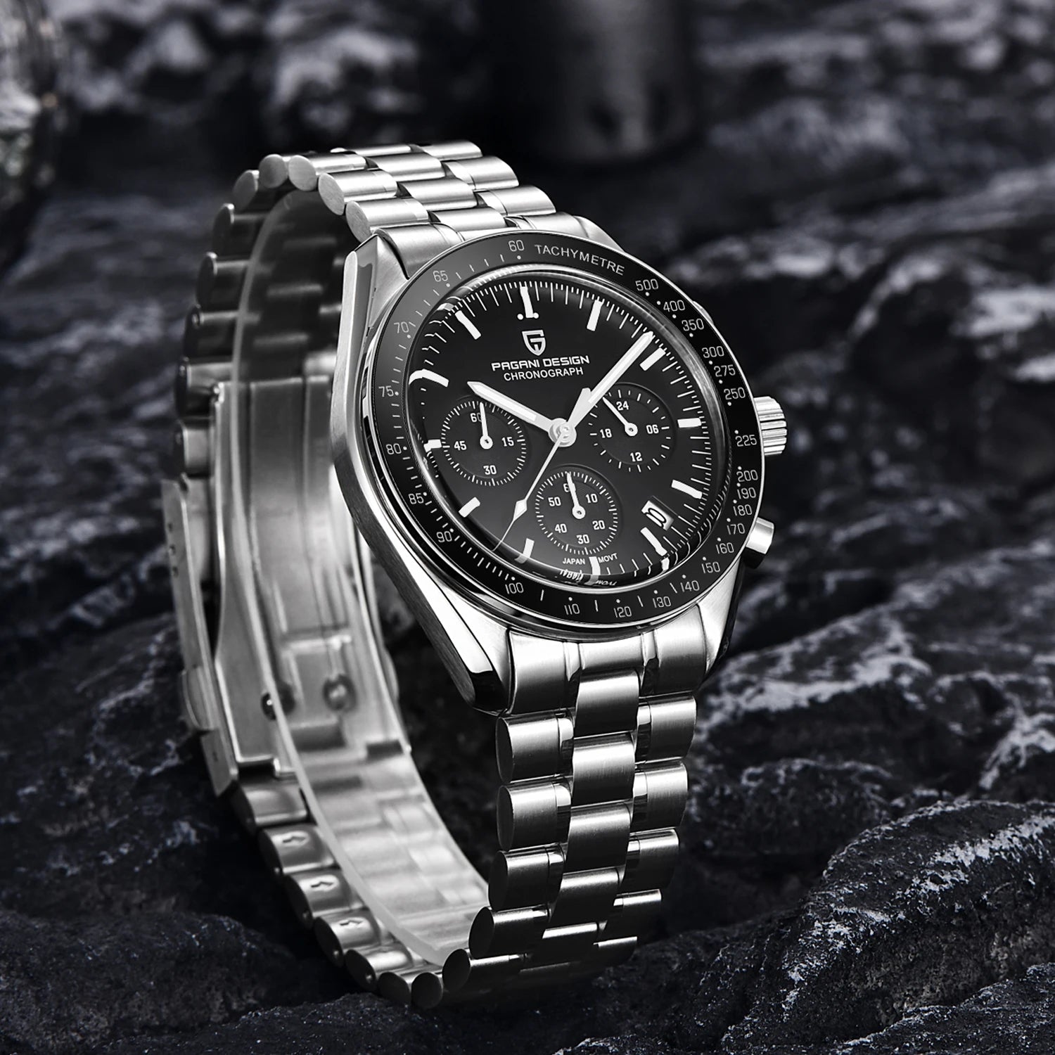 2025 New PAGANI DESIGN V5 Moon Men's Watches Top Luxury Quartz Watch For Men Chronograph Waterproof Sport Stainless Steel Clock