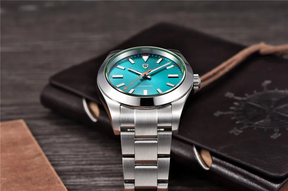 PAGANI DESIGN 2024 New Z-Blue Men's Mechanical Watches Luxury Sapphire Glass Automatic Watch For Men NH35A Stainless steel Clock