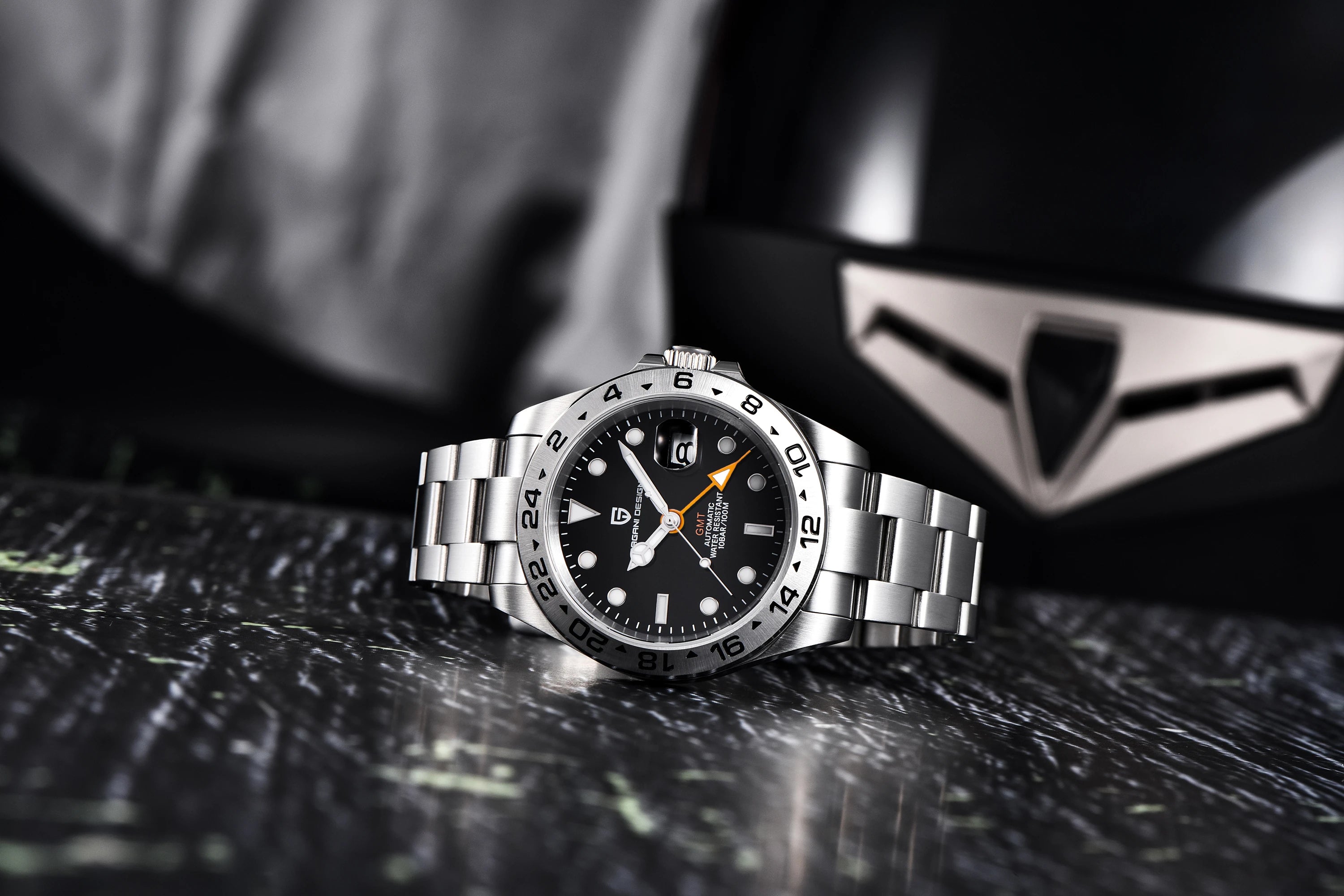 PAGANI Design 2025 New 42MM GMT Watch  Men's Automatic Mechanical Watches Sapphire Stainless Steel Waterproof Watch Reloj Hombre