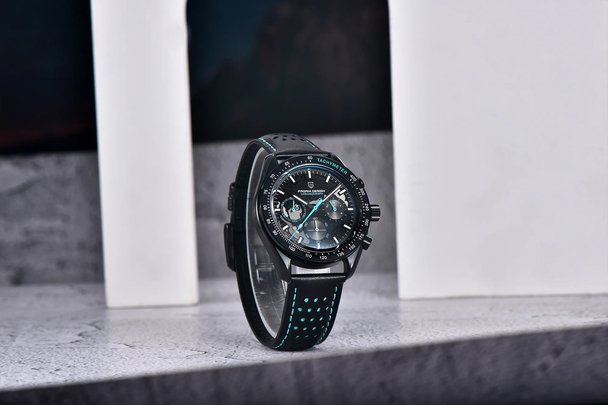 2025 New PAGANI DESIGN V2 Dark Moon Men's Watches Top Luxury Quartz Watch For Men Chronograph AR Sapphire Mirror Waterproof Gift