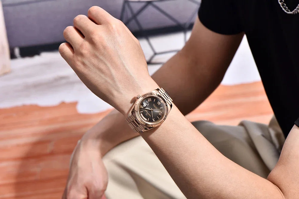 2025 New PAGANI DESIGN DD36 Mens Mechanical Watches Gold Luxury Automatic Watch For Men AR Sapphire Mirror Waterproof Gift Clock