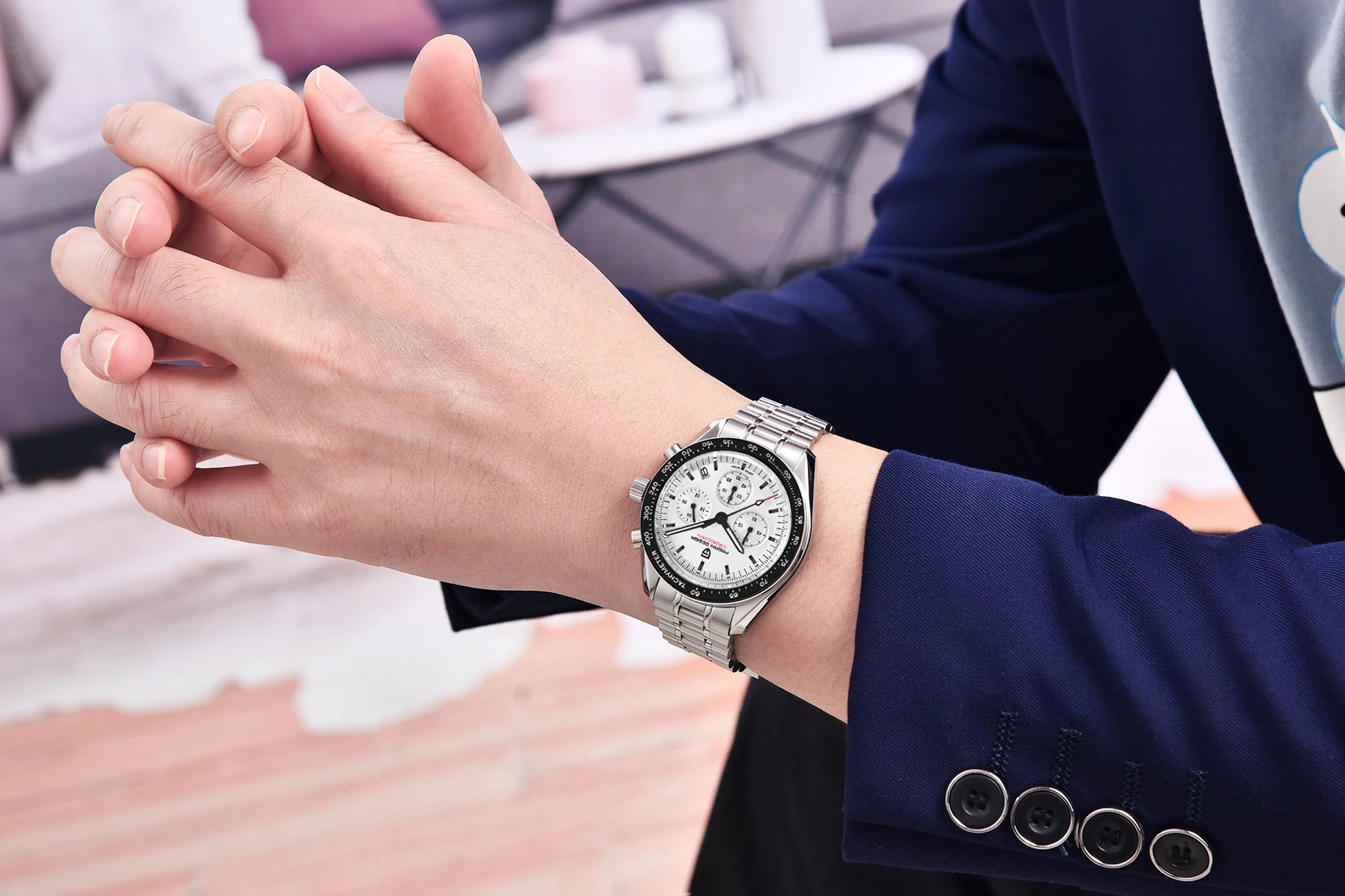 PAGANI DESIGN  New V5 PD1701 Men's Watches Luxury Quartz Watch Men Sport Speed Chronograph AR Sapphire glass 100M Waterproof