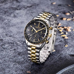 PAGANI DESIGN 2025 New Moon Watch Retro Luxury Quartz Watches For Men Stainless steel Luminous waterproof Sport Chronograph Man