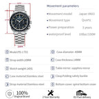 PAGANI DESIGN 2025 New Moon Watch Retro Luxury Quartz Watches For Men Stainless steel Luminous waterproof Sport Chronograph Man