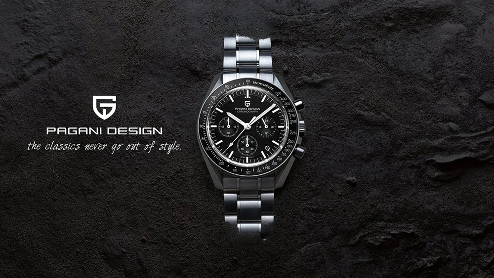 2025 New PAGANI DESIGN 1701 V5 Men's Watches Luxury Quartz Watch Men Sports Speed Chronograph AR Sapphire glass 100M Waterproof