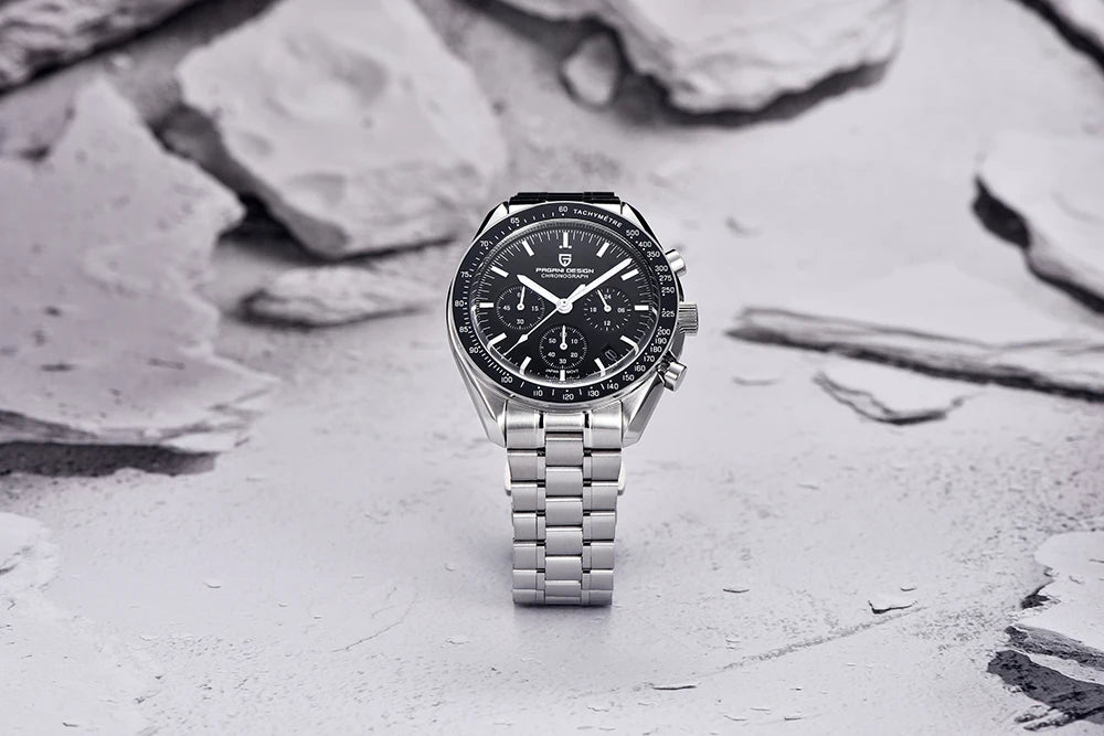 2025 New PAGANI DESIGN 1701 V5 Men's Watches Luxury Quartz Watch Men Sports Speed Chronograph AR Sapphire glass 100M Waterproof