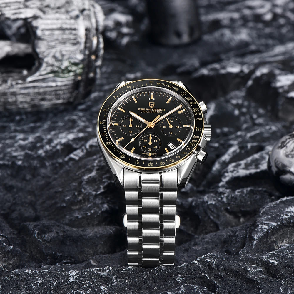 2025 New PAGANI DESIGN 1701 V5 Men's Watches Luxury Quartz Watch Men Sports Speed Chronograph AR Sapphire glass 100M Waterproof