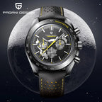 2025 New PAGANI DESIGN V2 Dark Moon Men's Watches Top Luxury Quartz Watch For Men Chronograph AR Sapphire Mirror Waterproof Gift
