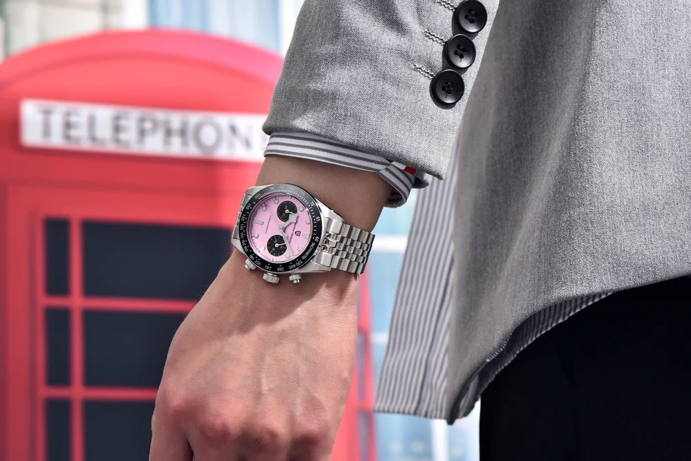 PAGANI DESIGN 2025 New BB Panda Men's Watches Retro Luxury Quartz Watch For Men Sport Chronograph Stainless steel Bracelet Watch