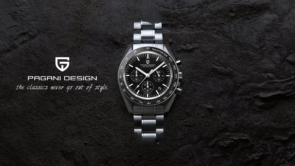 2025 New PAGANI DESIGN V5 Moon Men's Watches Top Luxury Quartz Watch For Men Chronograph Waterproof Sport Stainless Steel Clock