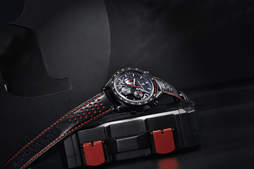 2025 New PAGANI DESIGN V2 Dark Moon Men's Watches Top Luxury Quartz Watch For Men Chronograph AR Sapphire Mirror Waterproof Gift