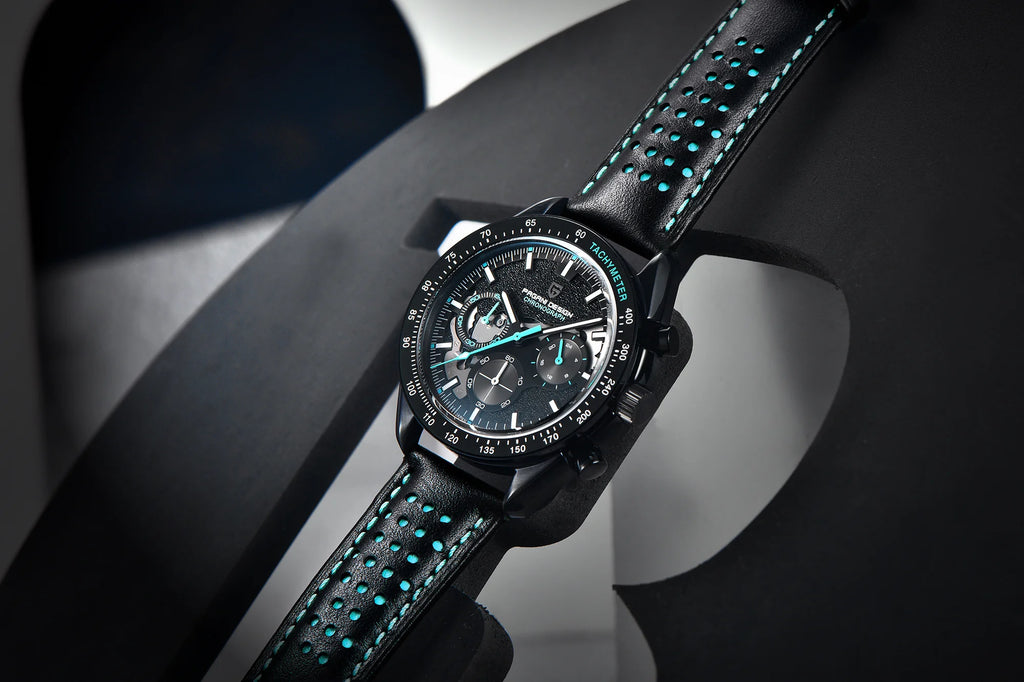 2025 New PAGANI DESIGN V2 Dark Moon Men's Watches Top Luxury Quartz Watch For Men Chronograph AR Sapphire Mirror Waterproof Gift