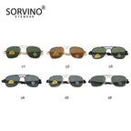 Retro Green AO Pilot Sunglasses Luxury Brand Designer Male Sun Glasses American Army Military Optical Glass Lens Shades Eyewear