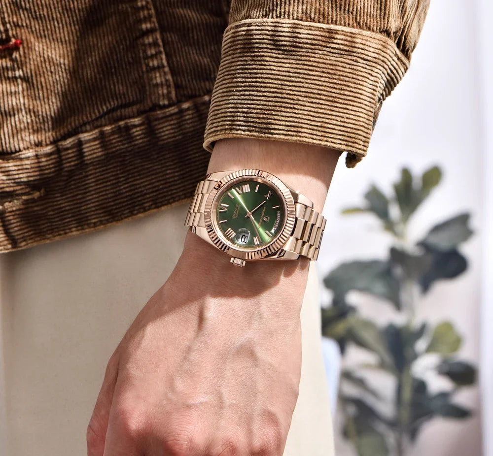 2025 New PAGANI DESIGN DD36 Mens Mechanical Watches Gold Luxury Automatic Watch For Men AR Sapphire Mirror Waterproof Gift Clock